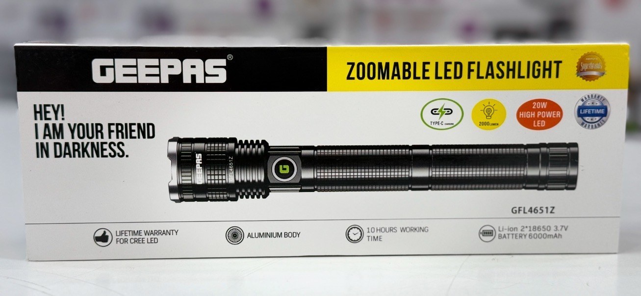 چراغ قوه دستی جیپاس مدل GFL4651Z